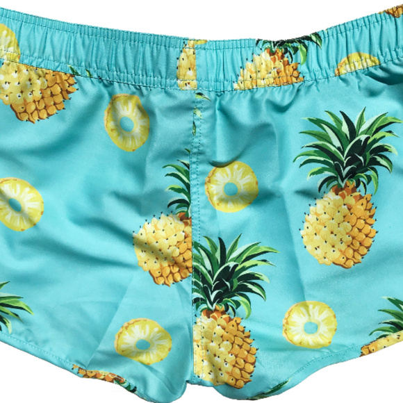 womens pineapple swim shorts - Picture 2 of 5